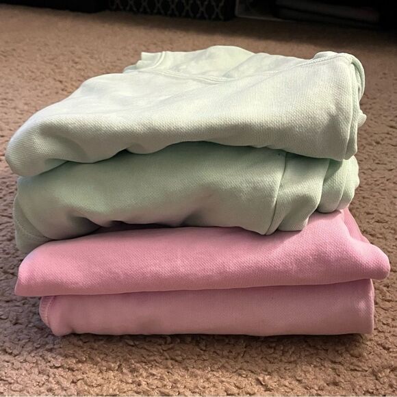 Leallo Green Jogger Sweatpants Distressed Light Pink Shade sz XS SEE DISCLOSURE - Picture 16 of 16